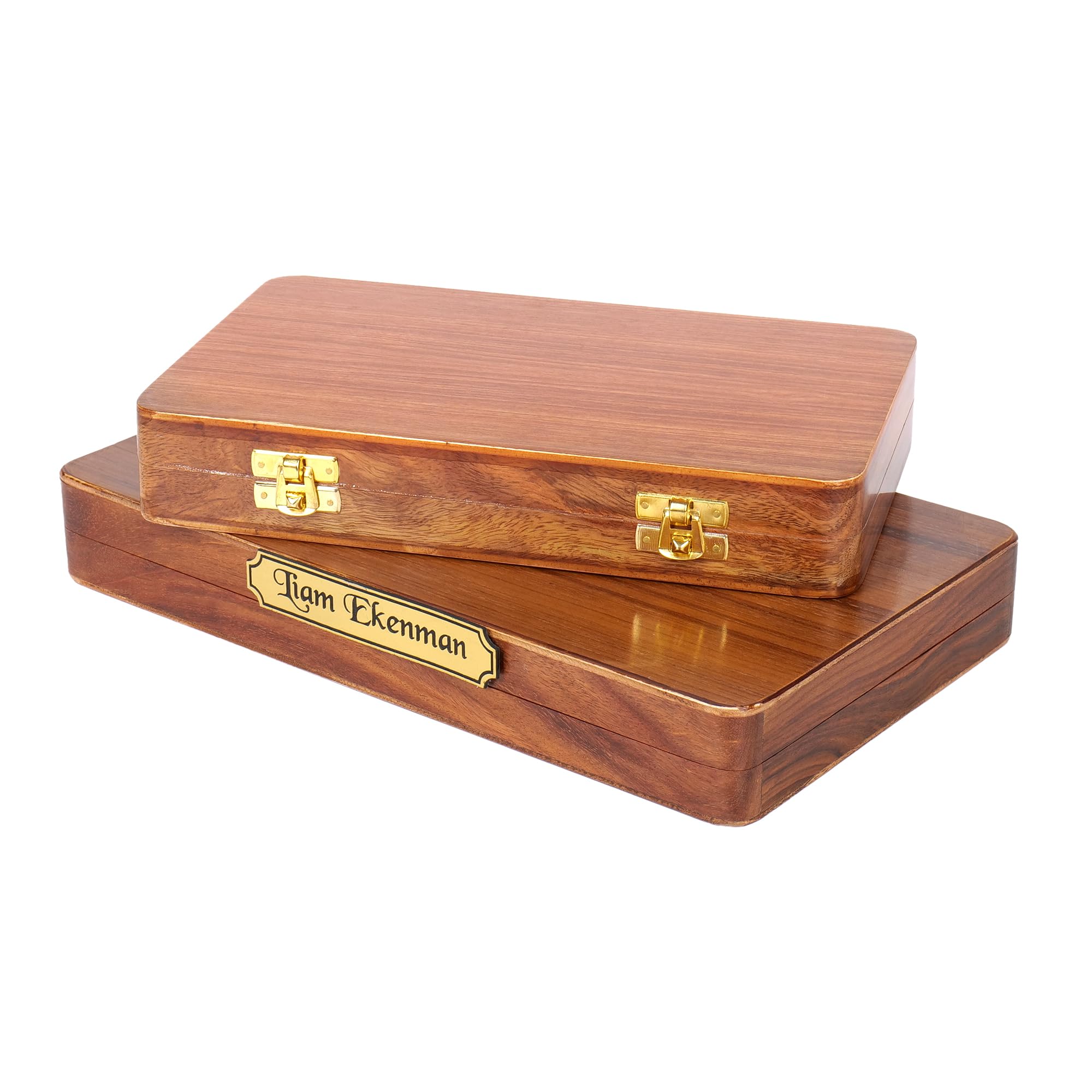 Ensemble de backgammon personnalisé de 40,6 cm fait à la main – Planche en bois de style tavli grec avec dames et dés uniques – Jeu de stratégie personnalisé pour adultes – Ensemble de voyage portable