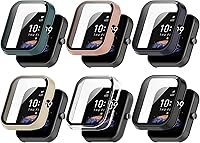 Vista 10 de FitTurn Compatible con Amazfit Bip 3 Pro - Funda protectora de pantalla de repuesto para PC, delgada, cobertura completa, 3D, protector de pantalla
