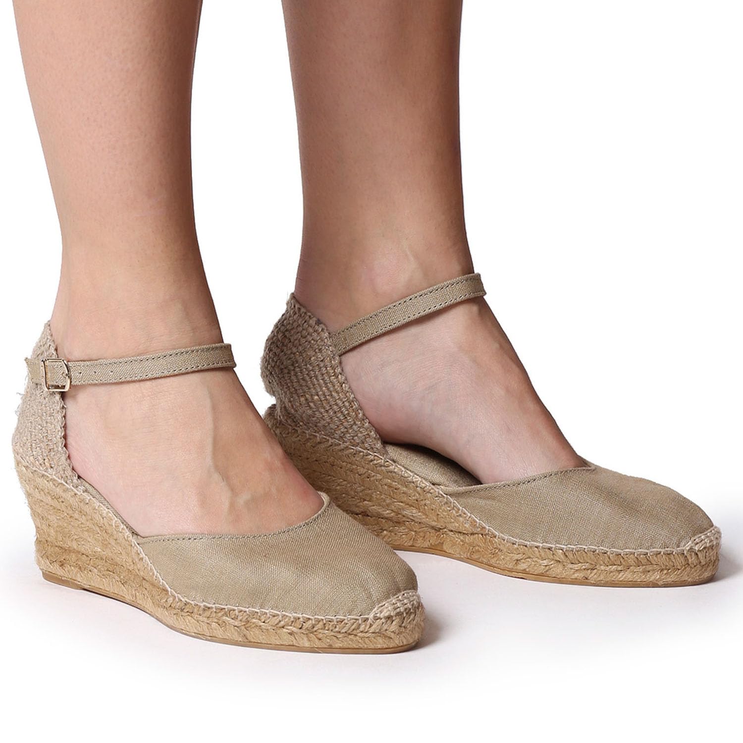 Toni Pons CALDES - Espadrillas con Zeppa da Donna Vegan realizzate in Lino.
