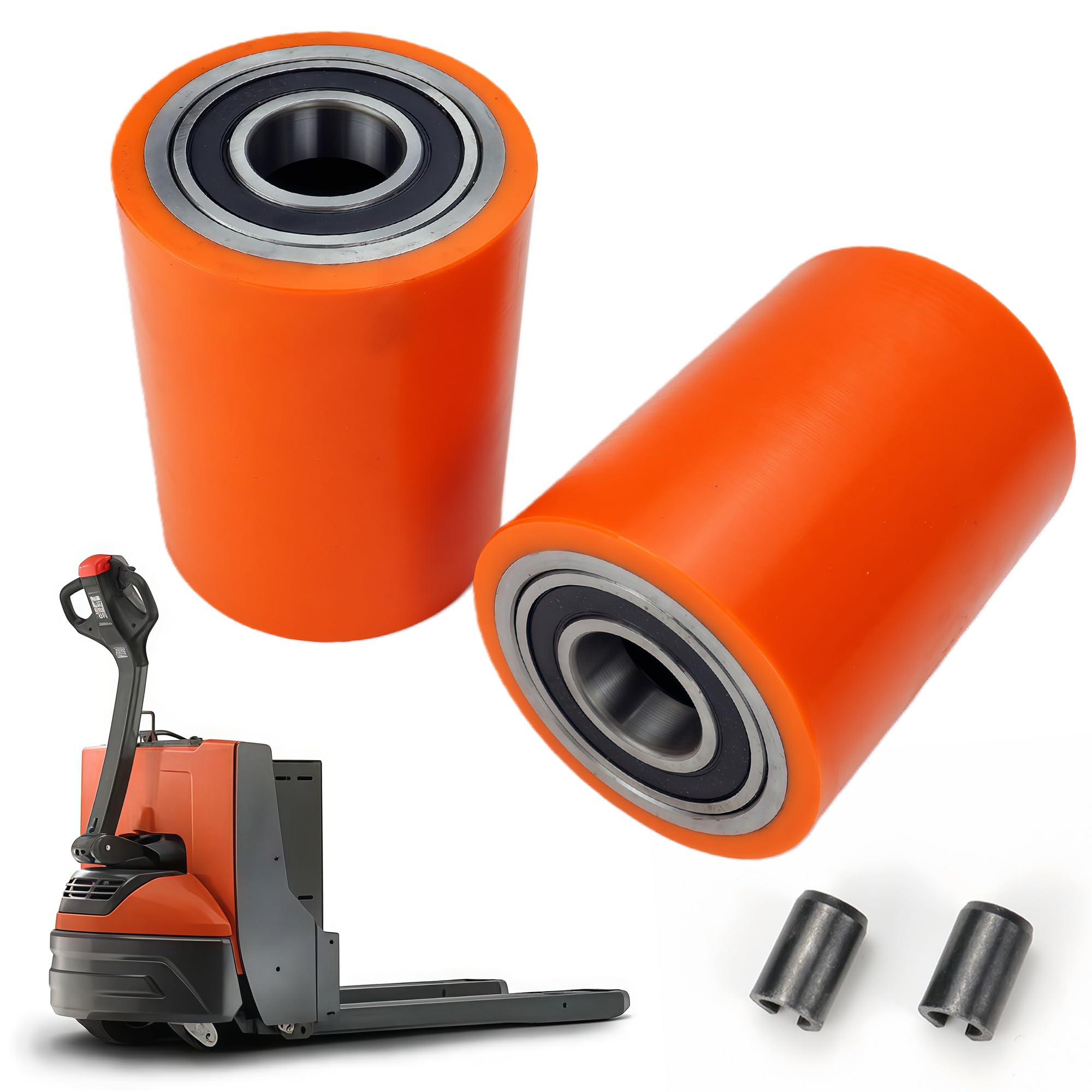 2 Pcs Pallet Jack Wheels Load Wheel Kit 8HBW23 Compatible with Toyota Model 8HBW23 Electric Pallet Jack Lift Truck