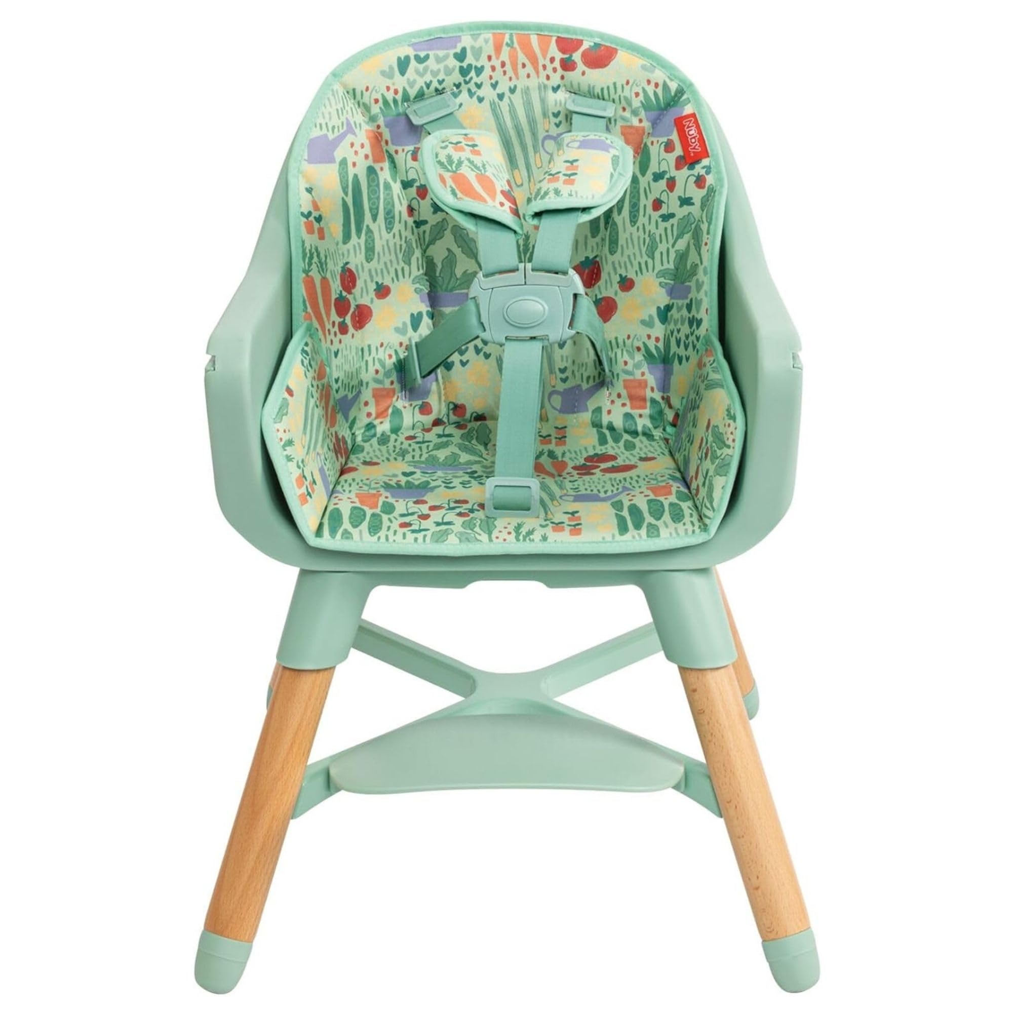 Nuby 4-in-1 Mitwachsender Hochstuhl, bis 27 kg, ab 6 Monaten, Salbeigrün