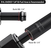 Vista 4 de EVIL ENERGY 4AN Hembra a 1/4" Púa Accesorio de Manguera Giratoria Recta