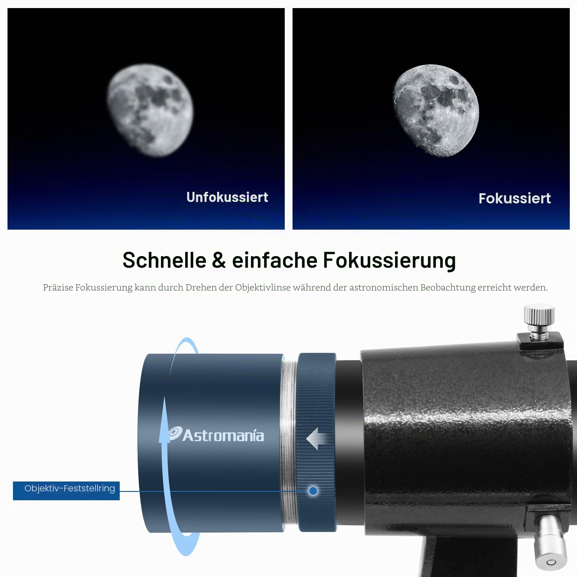 Astromania 9 x 50 abgewinkelter Sucherfernrohr, schwarz – Sie müssen Nicht mehr Ihren Hals in schwierigen Winkeln belasten, und sind auch der Lage, Gegenstände zu suchen, die so leicht Finden sind.