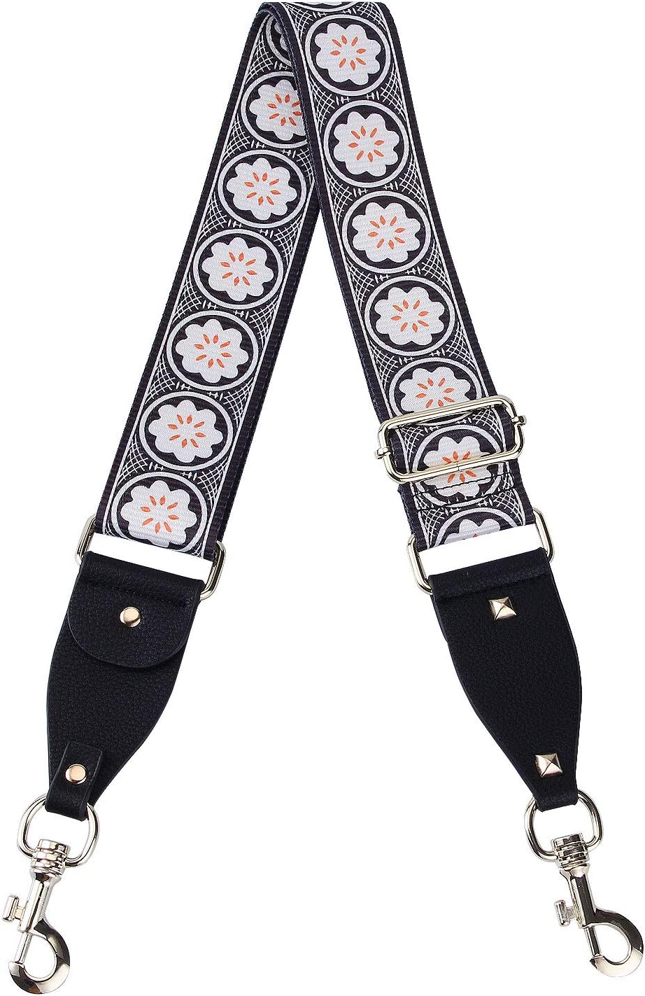 VanEnjoyPurse Strap Replacement Multicolor Nylon Aajustalble Crossbody Bag Straps for Handbags - 2" Wide,35"- 52" Long
