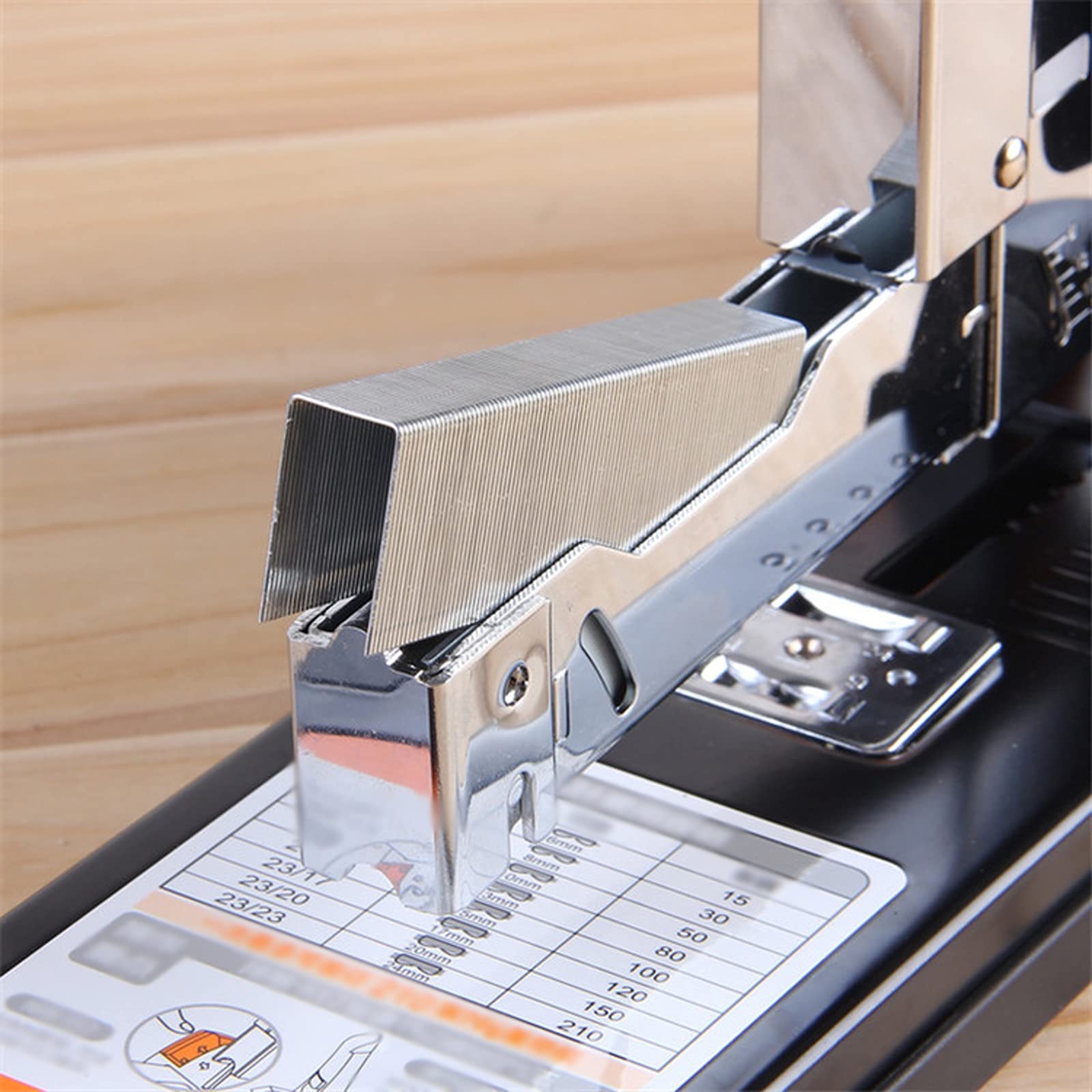 Liudan Heftgerät Heavy Duty Hefter Desktop Hefter 210 Blatt Große Kapazität Büro Hefter Heavy Duty Machinery Paper Heft Black Büroheftgerät