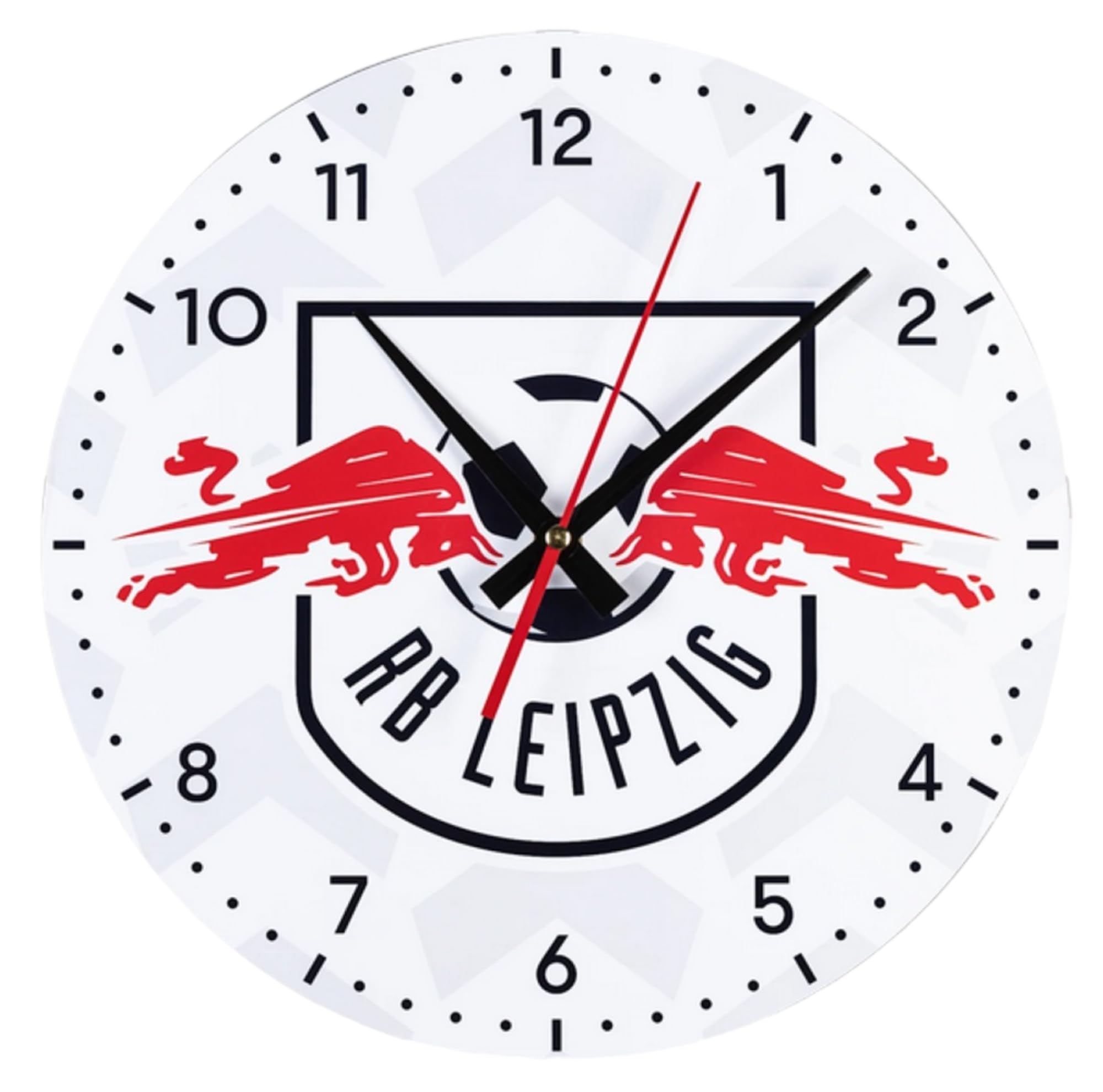 RB Leipzig jxfd Wanduhr - Logo - Uhr weiß Wall Clock RBL