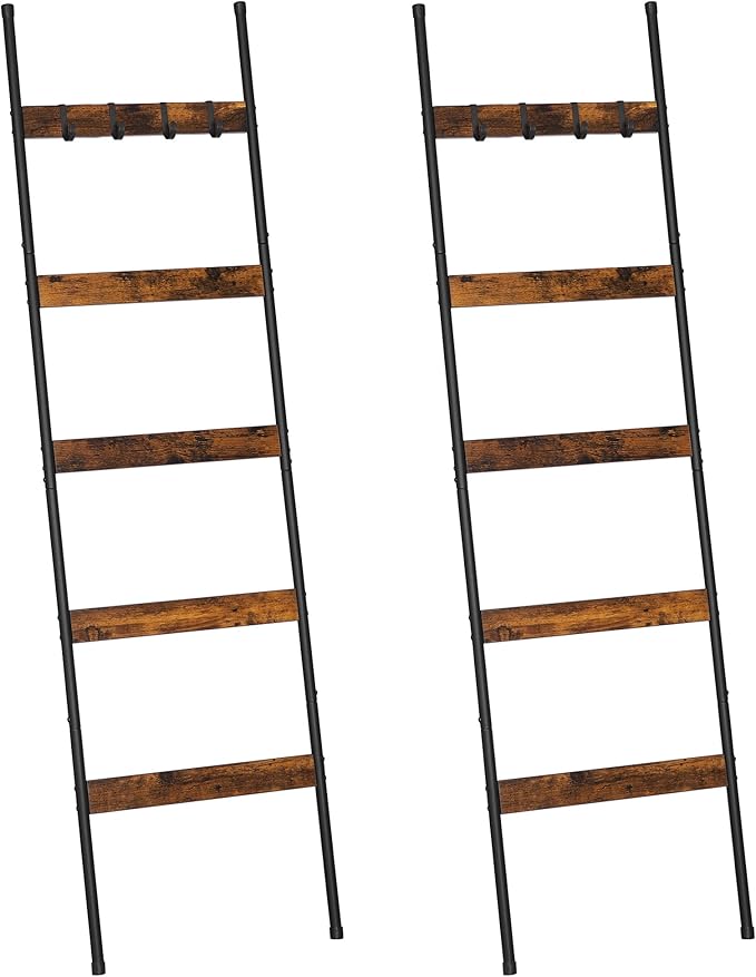 ELYKEN 2 Pack Blanket Ladder for Living Room, Farmhouse 5