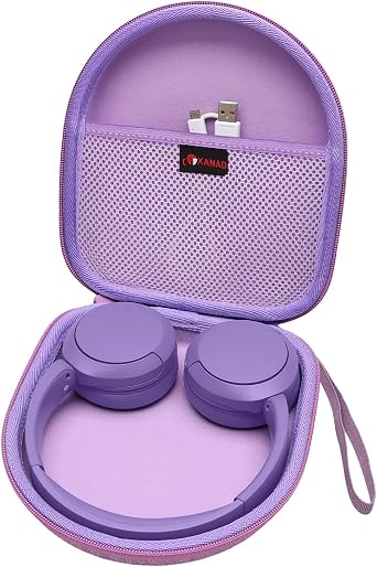 XANAD Hard Case for Sony WH-CH520 / WH-CH510 & JBL Tune 510BT / 710BT / 660NC / Live 660NC Headphones - Purple