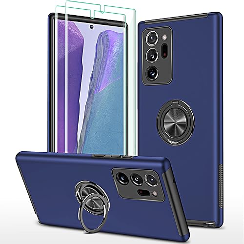 Funda para Samsung Galaxy Note 20 Ultra con protector de pantalla de TPU flexible autorreparable 2 unidades, funda con función de atril invisible de