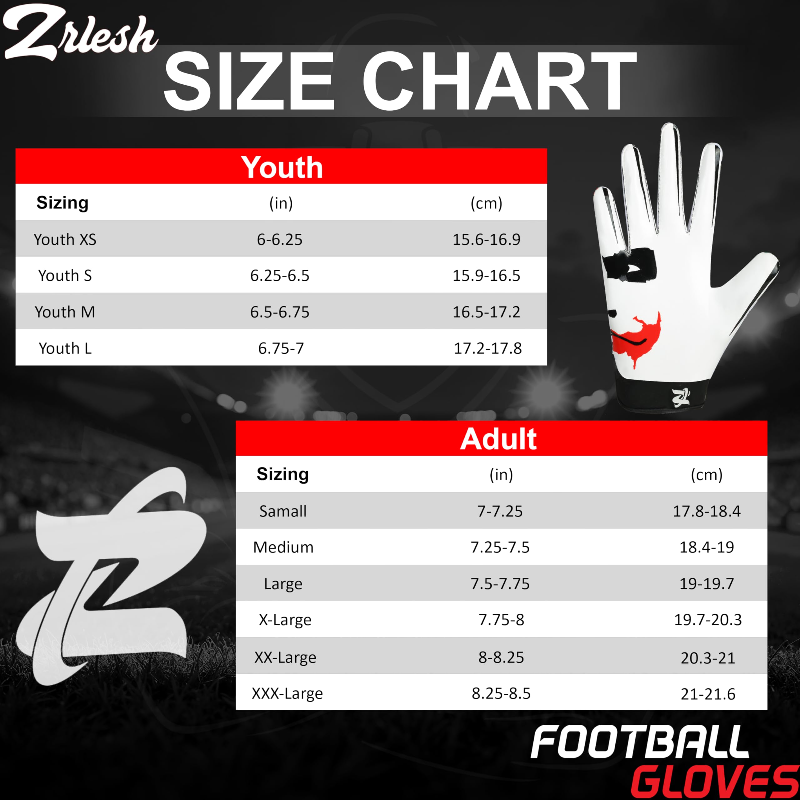 Guantes de fútbol para adultos, guantes de fútbol de rendimiento mejorado y guantes de fútbol de alto agarre para adultos y niños