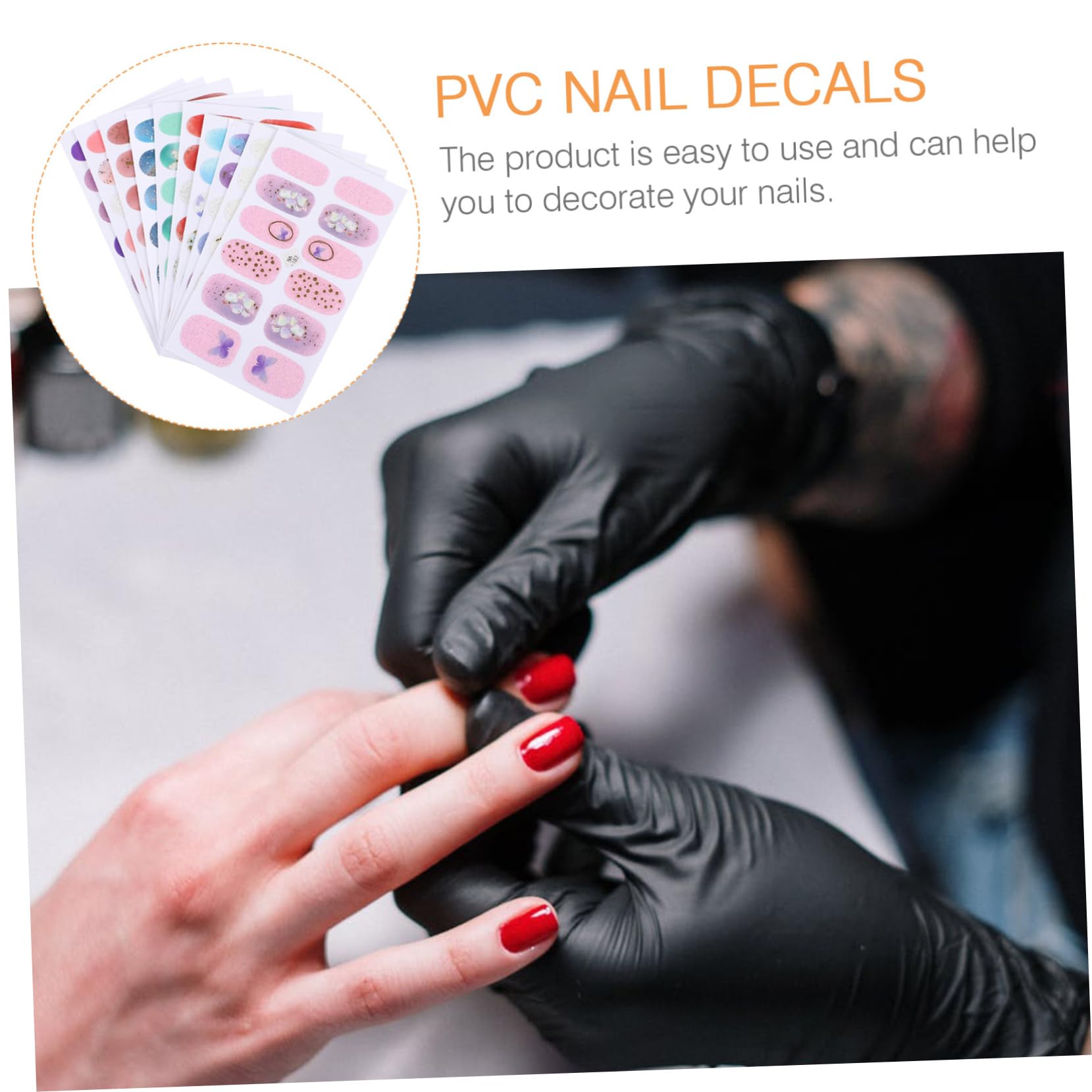 5 Set Adesivi per Unghie con Nail Art per Manicure Adatti per e Festive Facili Applicare e Resistenti All
