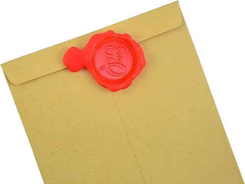 Miniatura 3 de Sello de cera letra A-Z, sello de sellado inicial del alfabeto para tarjetas de Navidad y Acción de Gracias, invitación de boda W-S-2 (letra E)