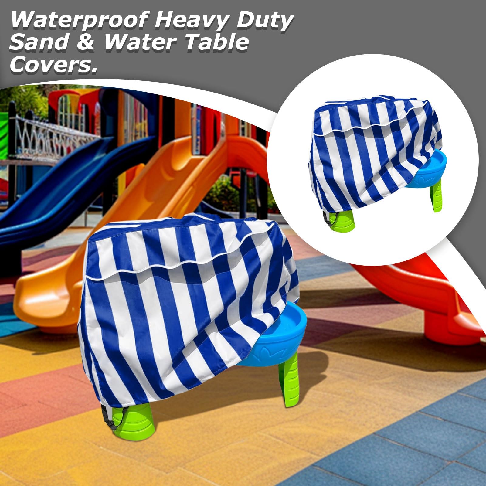 Housse De Table d'eau pour - Housse Imperméable Et Durable | Step-2 Protection De Table avec Irrigateur De Douche Pluie | Couvertures De Tables d'eau D'extérieur - Accessor