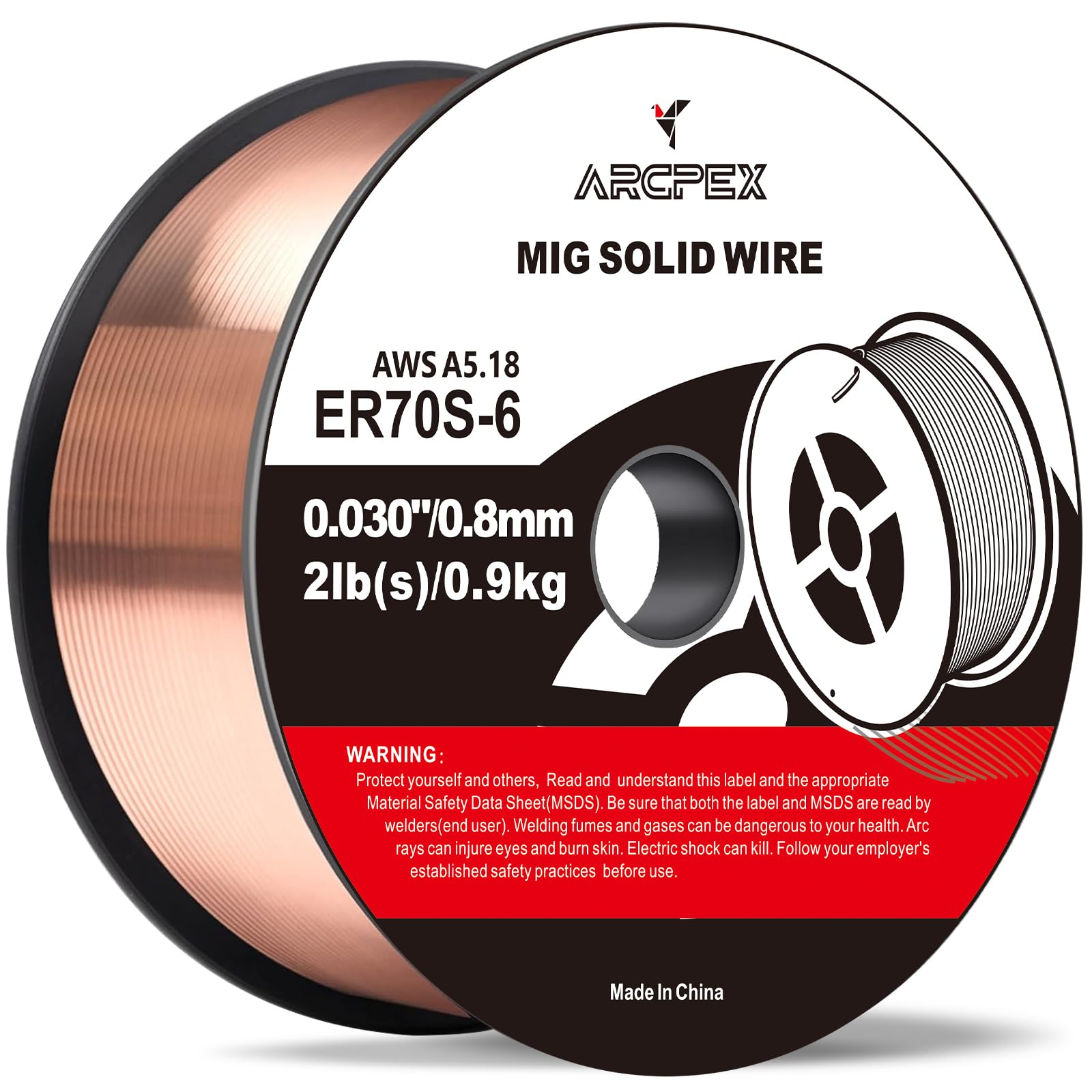 MIG Welding Wire, ER70S-6 030 MIG Welding Wire 2-Pound Spool