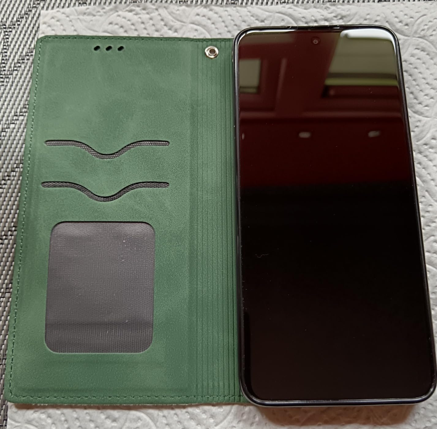 Custodia In Pelle Per Wiko T60 / Cubot P80 Turchese - Foto 6