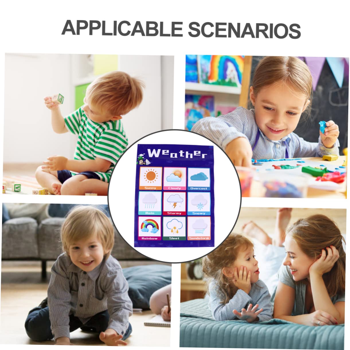 Angoily Tableau Éducatif Mural pour Tout-petits Alphabet Garçon Fille en Pp Colle Arrière, Facile à Utiliser et Apprentissage Ludique pour Garçon et Couleur Aléatoire Plusieurs styles