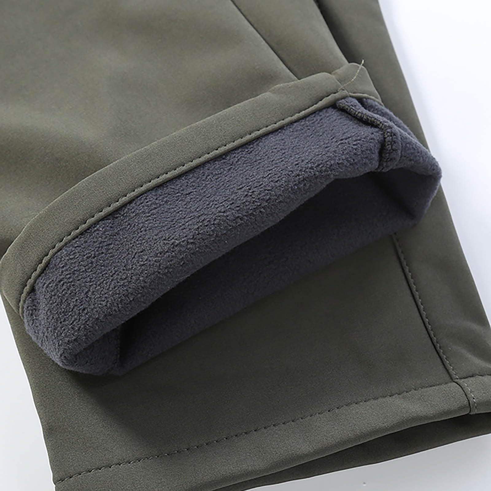 Generisch Pantalones de senderismo para mujer impermeables térmicos forrados tallas grandes softshell cálidos esquí