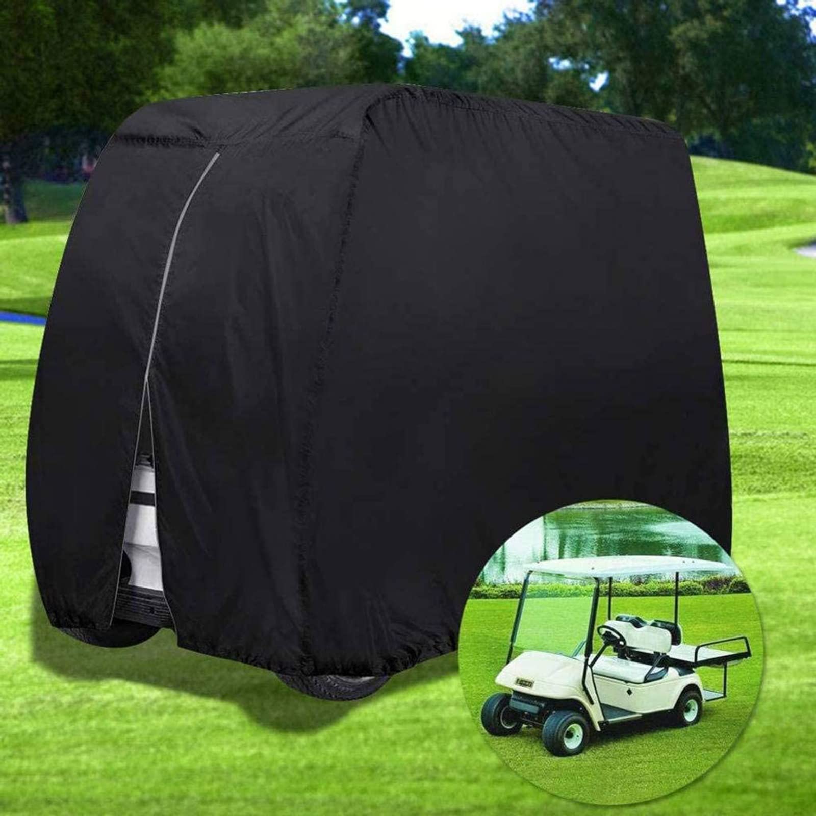 Copertina da Passeggino da Golf Cart per Auto da Club, con Materiale 210D + Rivestimento in PVC Extra, Impermeabile