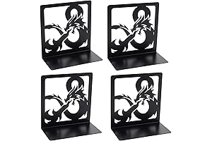 Creative Dragon Design Black Bookends