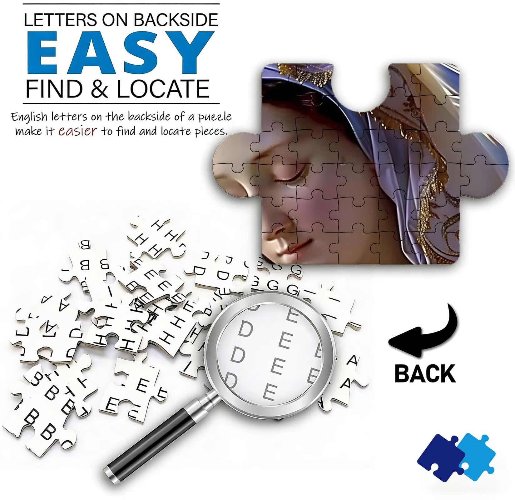 Puzzle 1000 elementów, drewniane puzzle dla dorosłych - Impossible Puzzle 75 x 50 cm niffy gra myśleniowa i łamigłówka dla kobiet i mężczyzn, gra rodzinna na wieczory z grami, prezent dla kobiet