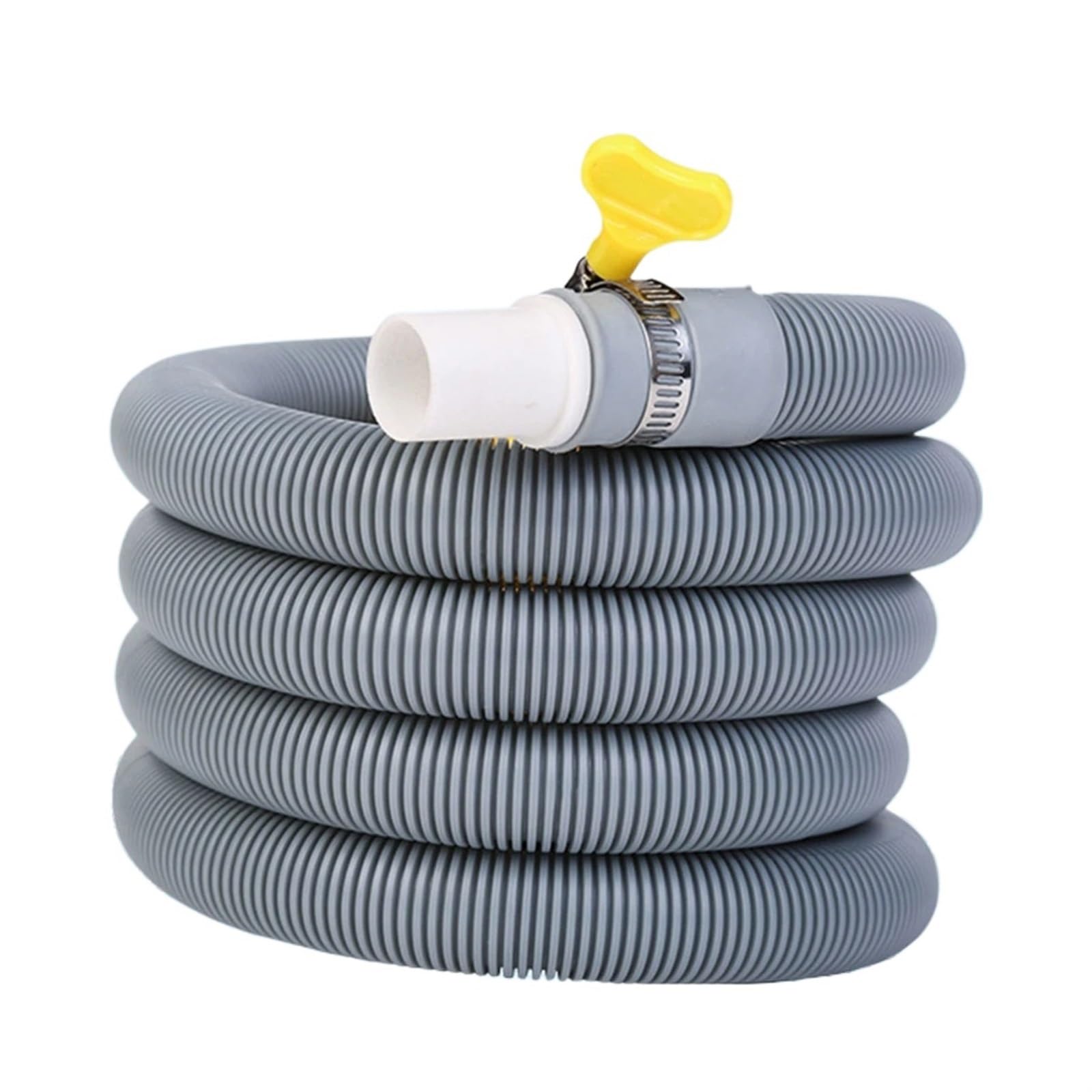 Rrypbovg Light Grey Washing Machine Drain Hose Drain Hose Extension Pipe Kit 6.6Ft Universal Replacement Drain Hose Extension Tubes For Washing Machine Washer Dryer Dishwasher