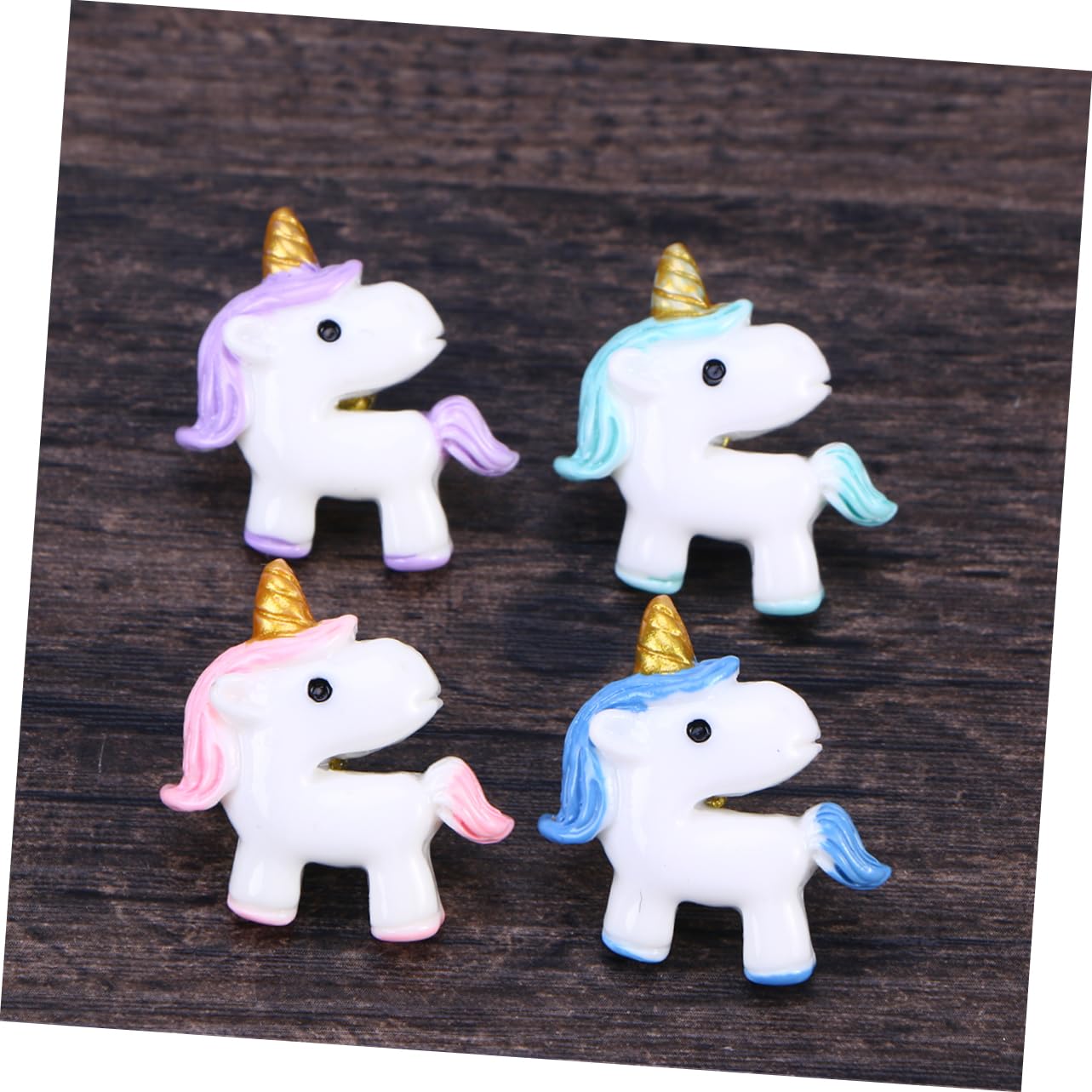 SEWACC 72stücke Einhorn Push Bunte Pinnadeln Kunststoff Für Karten Kalender Whiteboards Für Büro Schule -Dekoration Kreative Reißnägel Zufälligen Farben