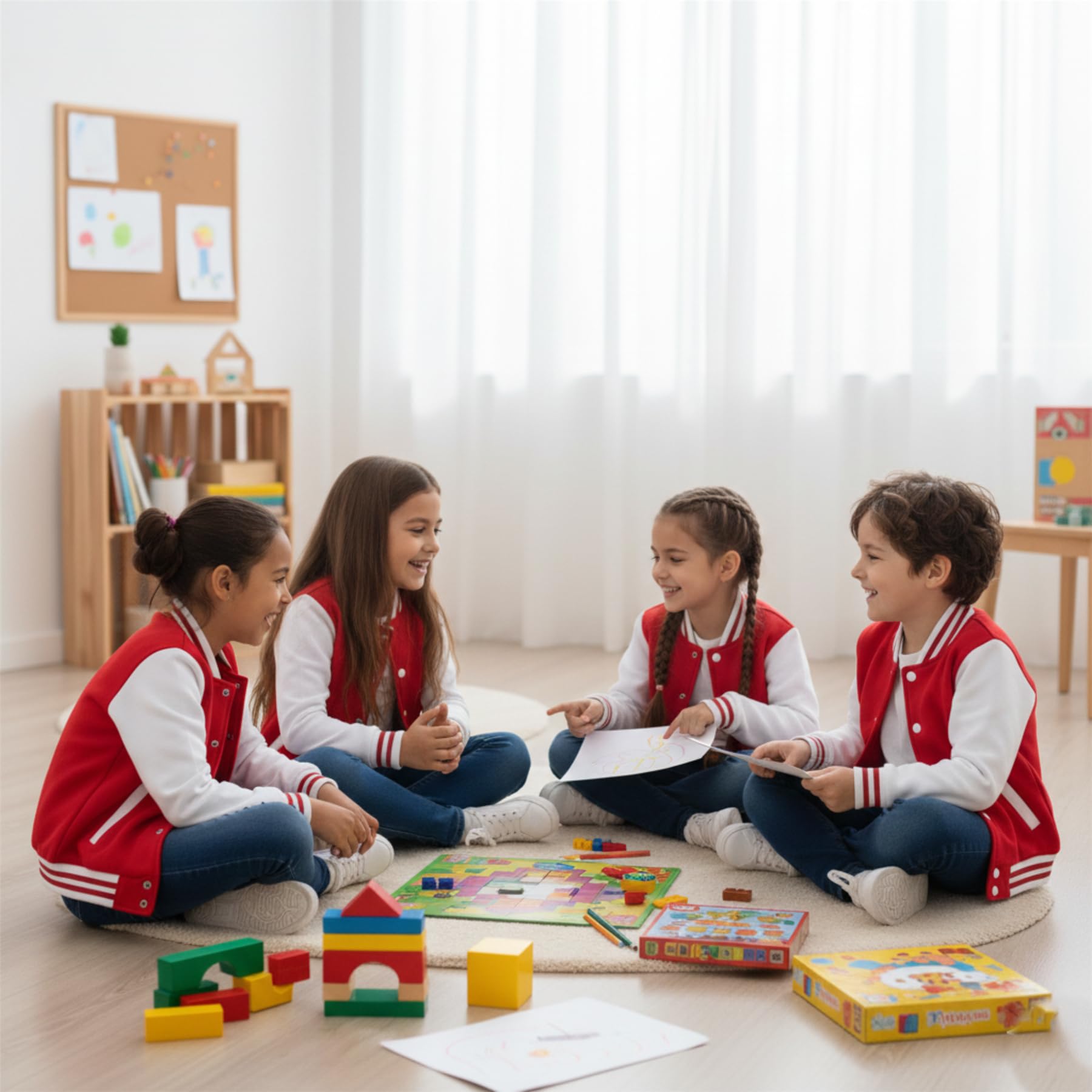 A2Z 4 Kids Baseball Contraste Veste Varsity Style Manteau B.B Col montant Longue Manches Sport Vêtements de sport Nouveau Décontracté Mode Unisexe Filles Garçons Âge 2-13 Années