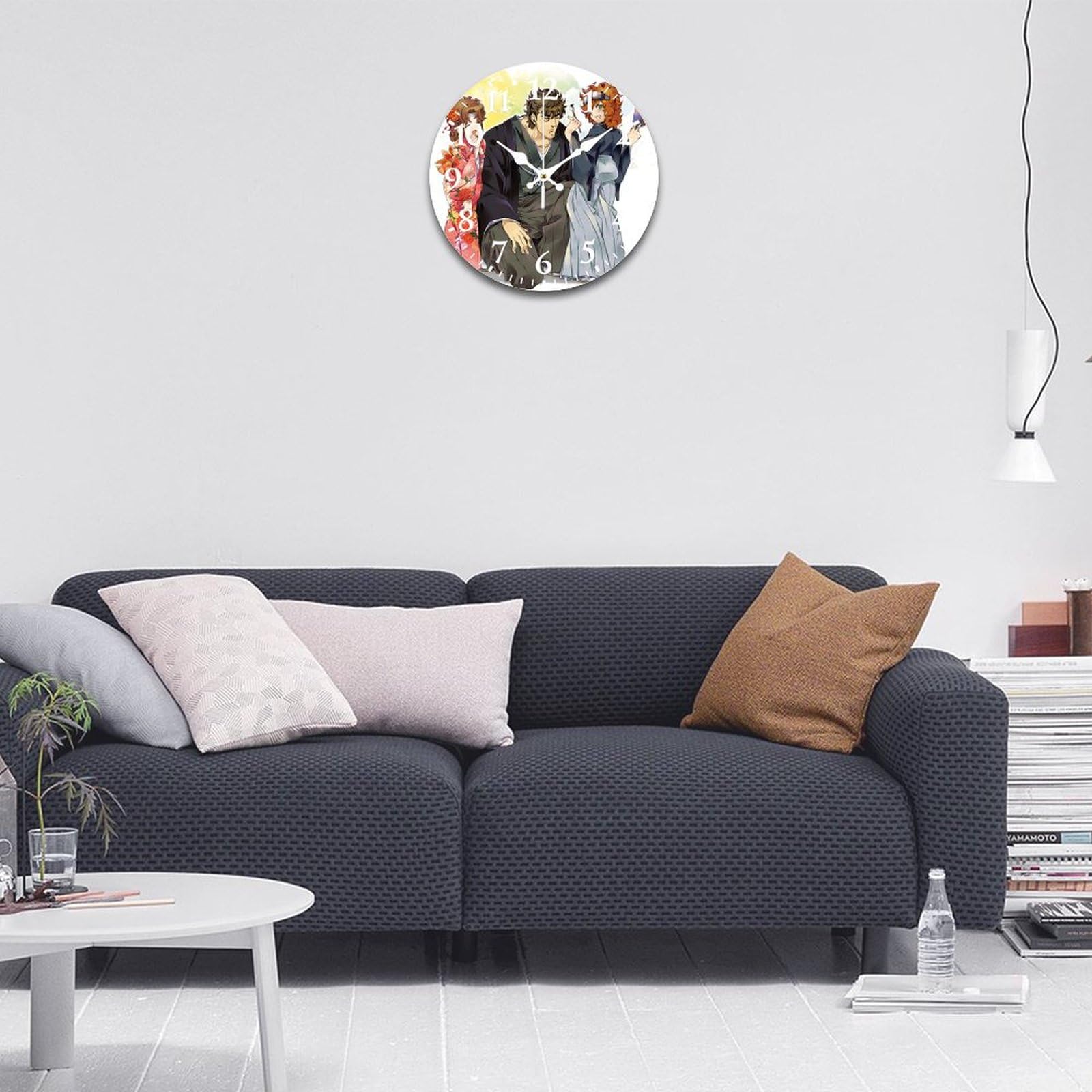 Amazon.co.jp: 北斗の拳 ケンシロウ バット リン 掛け時計 静音 壁掛け