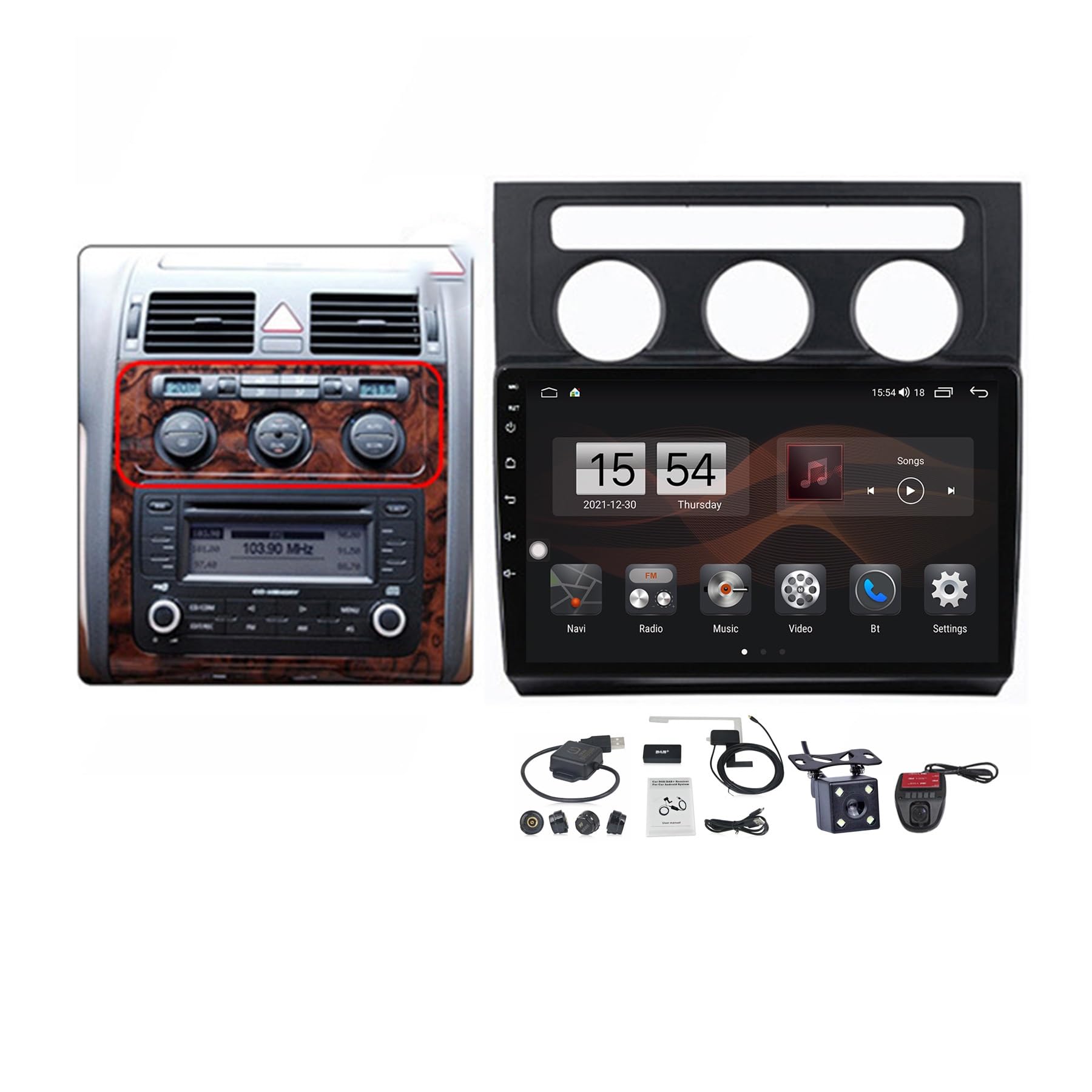 Autoradio Android pour Touran pour voyager en famille avec CarPlay et GPS