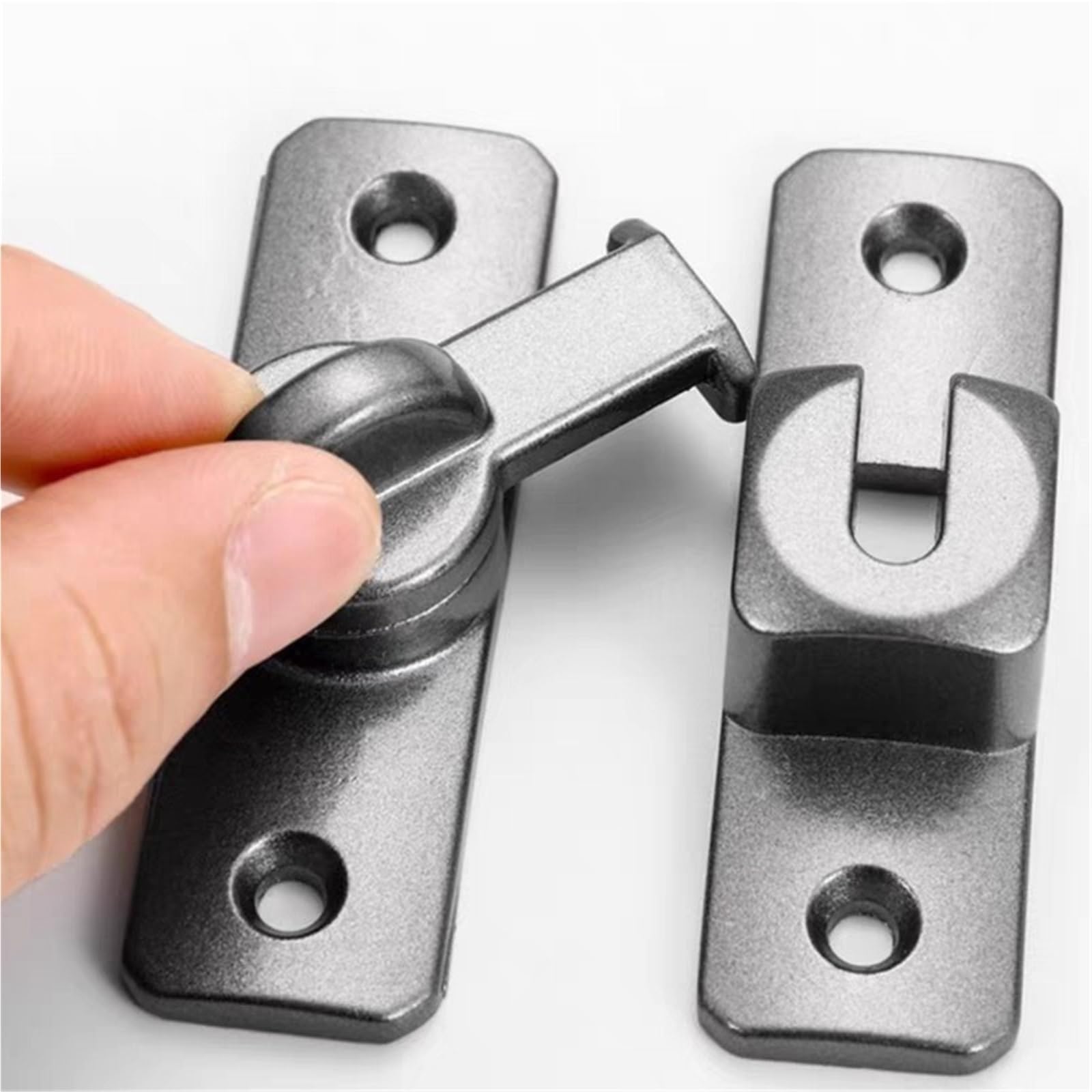 Chiusura della porta 90/180 Degree Flip Door Lock Slid Barn Bolts Home Security Sliding Doors Latch Small Gate(Mix color-3pcs)