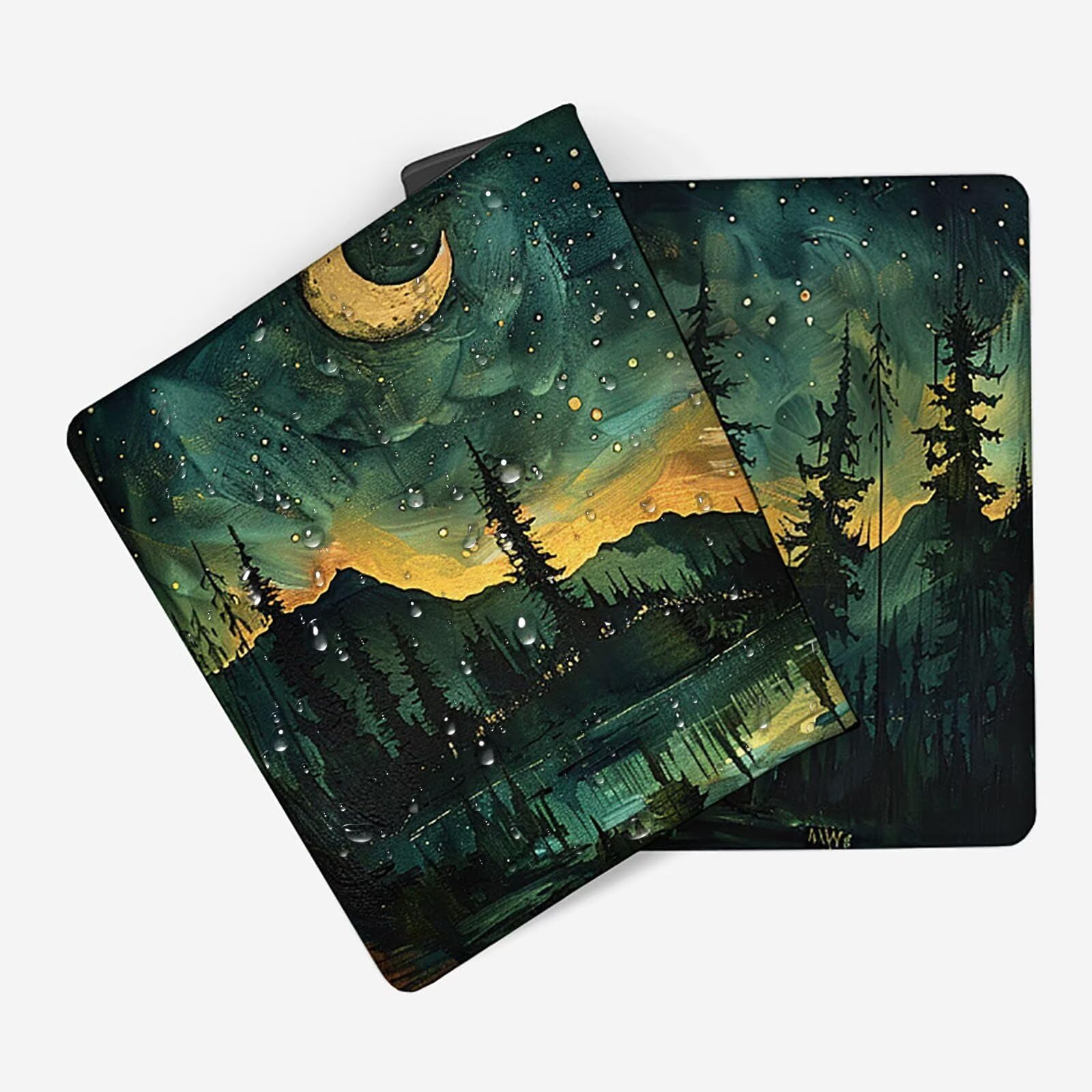Cielo stellato Tappetino Mouse Gaming xxl 1000 x 500 mm, Tappetino Scrivania Verde Con Bordi Cuciti, Presa Stabile su Superfici Lisce, Impermeabile Antiscivolo Mouse Pad per Gaming Accessori PC x2-11S