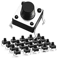 Vista 8 de Chanzon 150 unids 0.236x0.236x0.197 in táctil táctil interruptor de botón micro momentáneo interruptor táctil 2 pin SPST Interruptores pulsadores