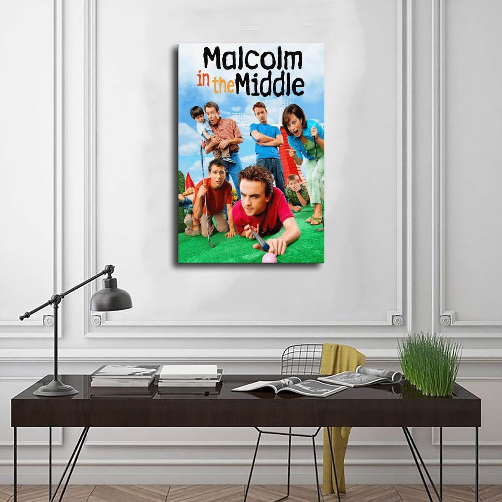 Poster Toile Décoration Salon Poster Toile Malcolm In The Middle - Déco Murale Moderne - 30 X 45 Cm - Impression Haute Qualité - Salon, Chambre, Bureau Cadeau Fan Série