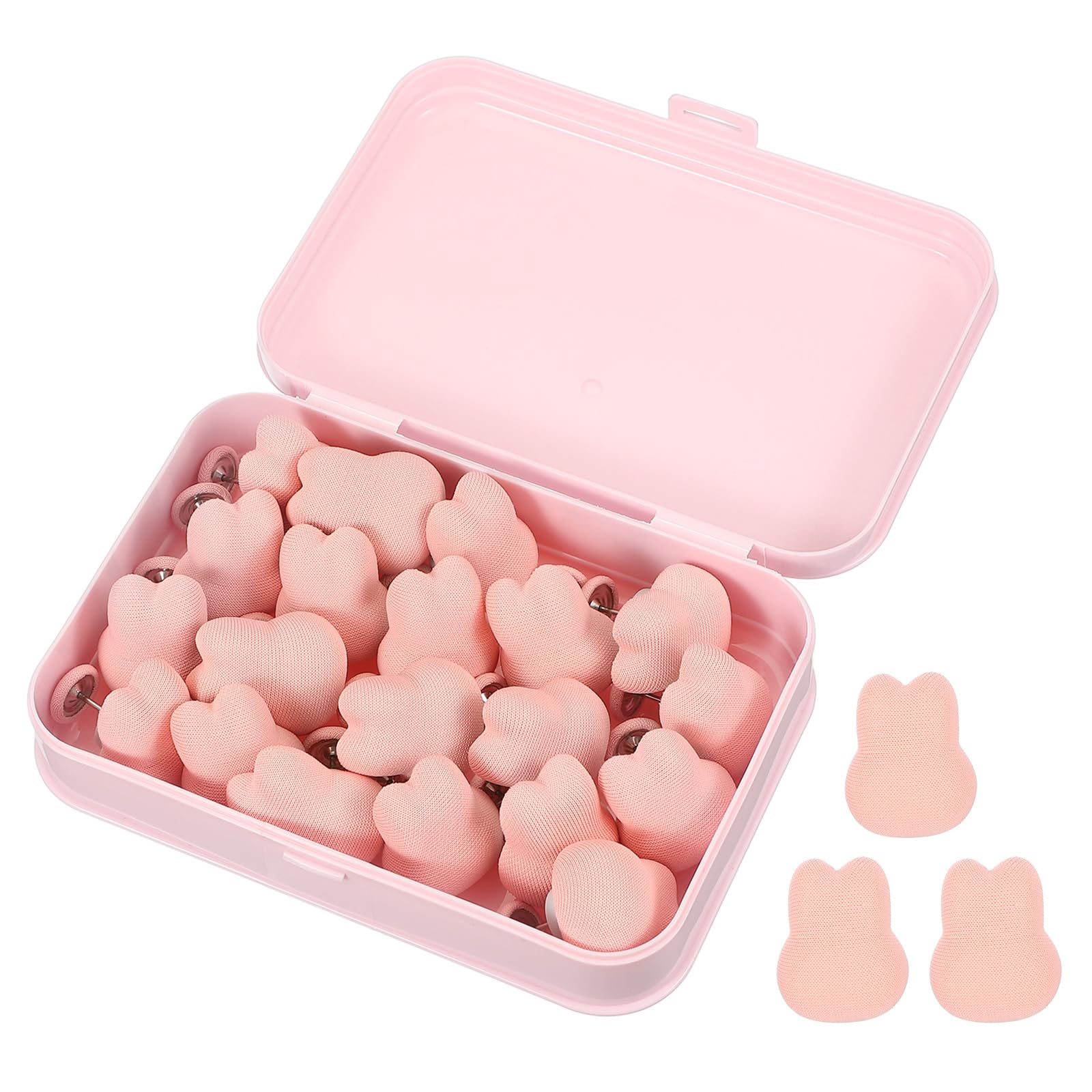 Épingles de housse de couette en tissu doux lot de 20 clips de couette rose lapin