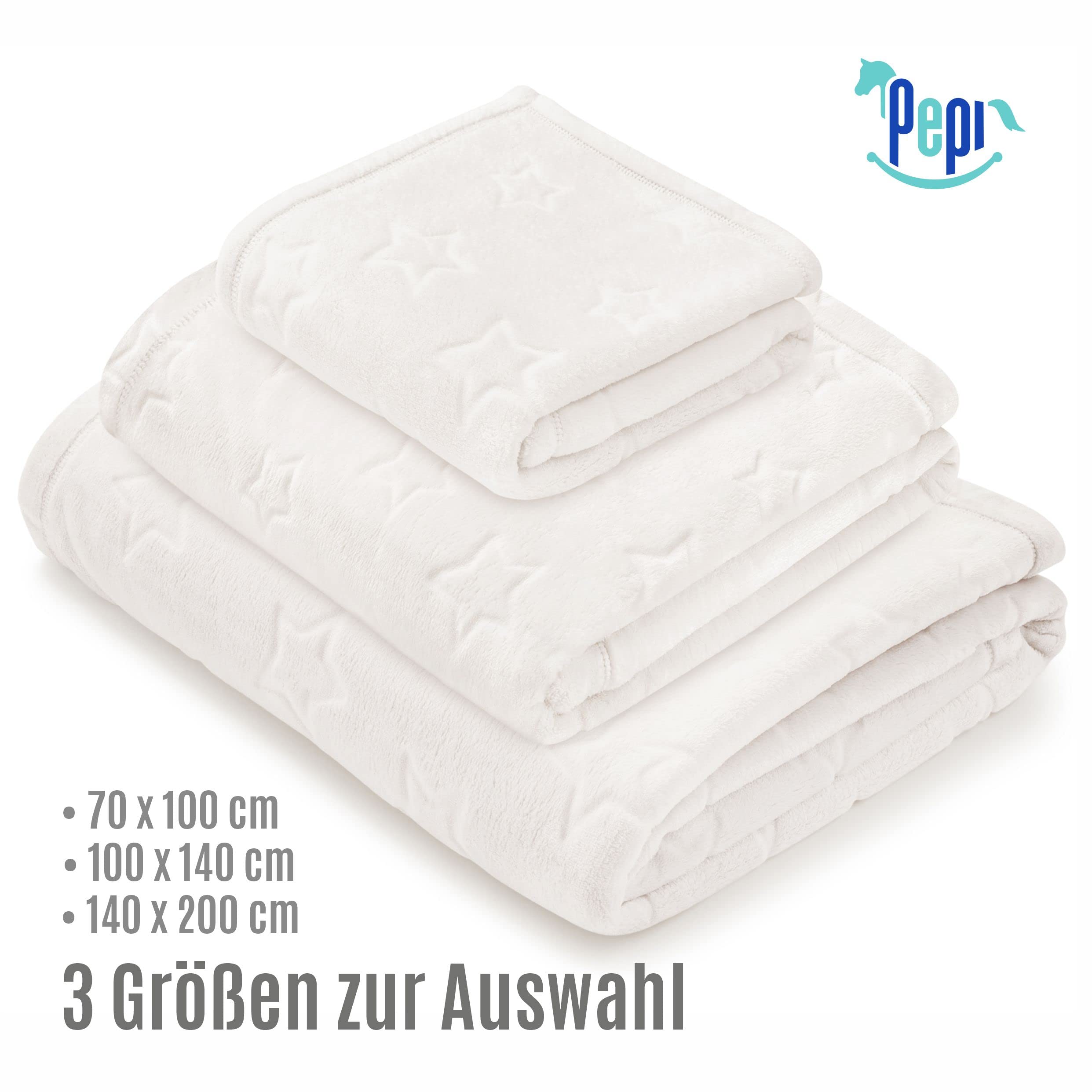 Coperta Bebè Morbidissima In Felpa 100x75 Cm – Soffice, OEKO-TEX, Adatta A Tutte Le Stagioni (Blu)