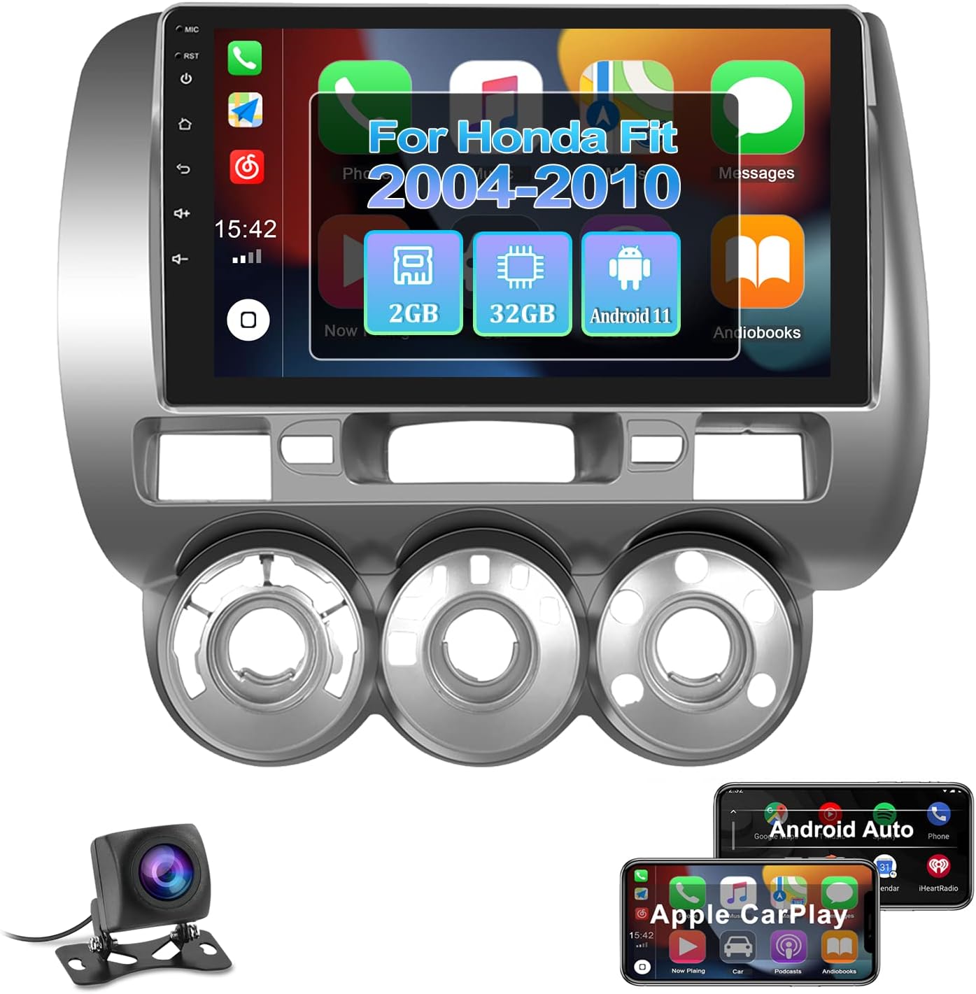 UNITOPSCI Car Stereo Radio for Honda Fit 20042010 2G 32G