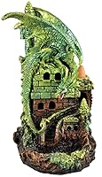 Algopix Similar Product 7 - Fantasy Gifts Green Dragon Backflow