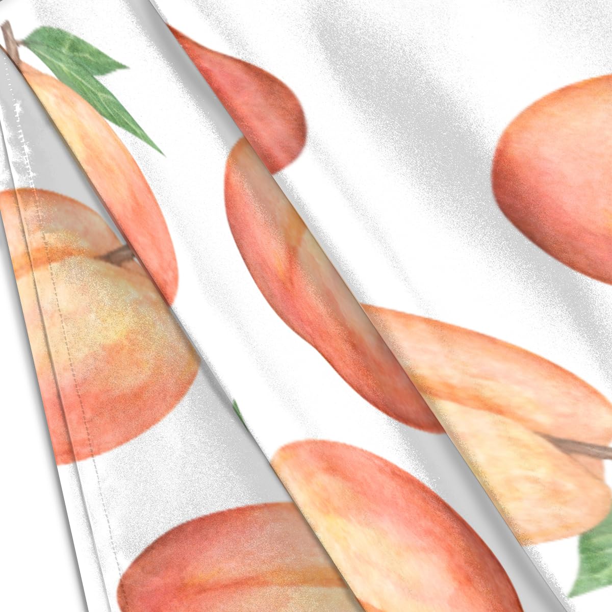Peaches - Confezione da 2 federe in raso per capelli e pelle, motivo pesche, con chiusura a busta, super morbide, resistenti alle pieghe, resistenti alle macchie, 50,8 x 101,6 cm