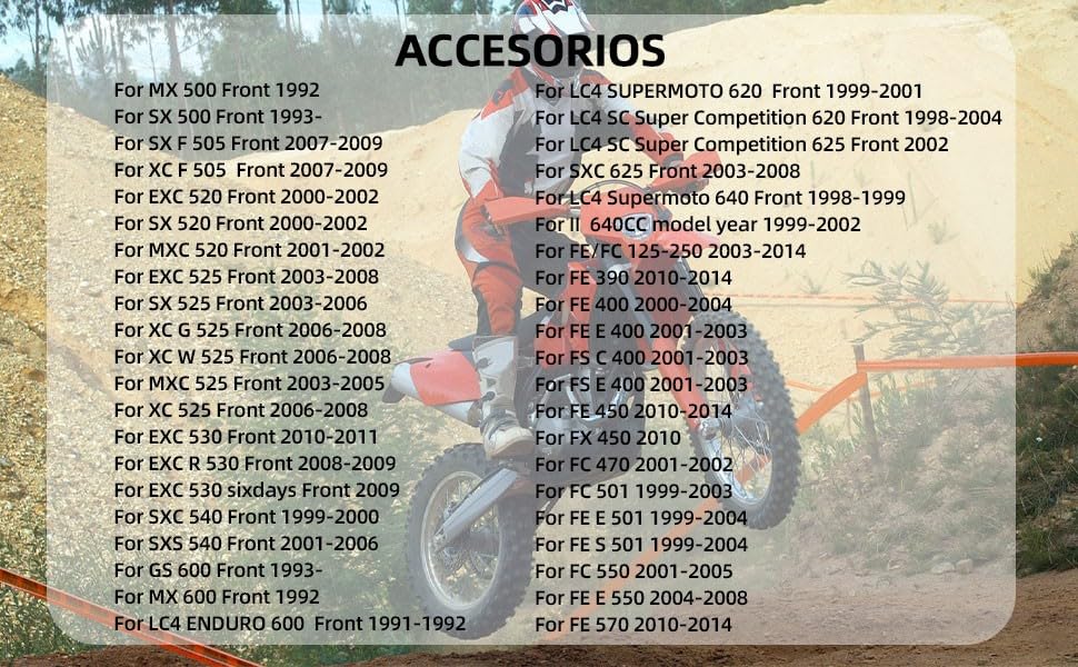 Disco freno delantero flotante 320mm Naranja KTM SX/EXC/MX