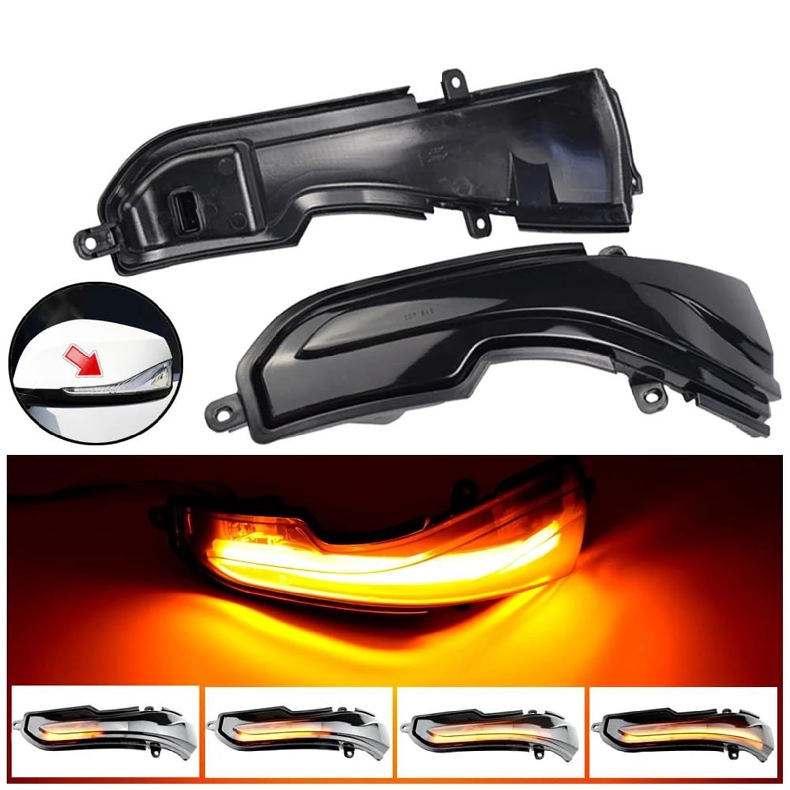 Para Infiniti Para Q50 Q50S Q50L 2014-2018 Luz Indicadora De Espejo