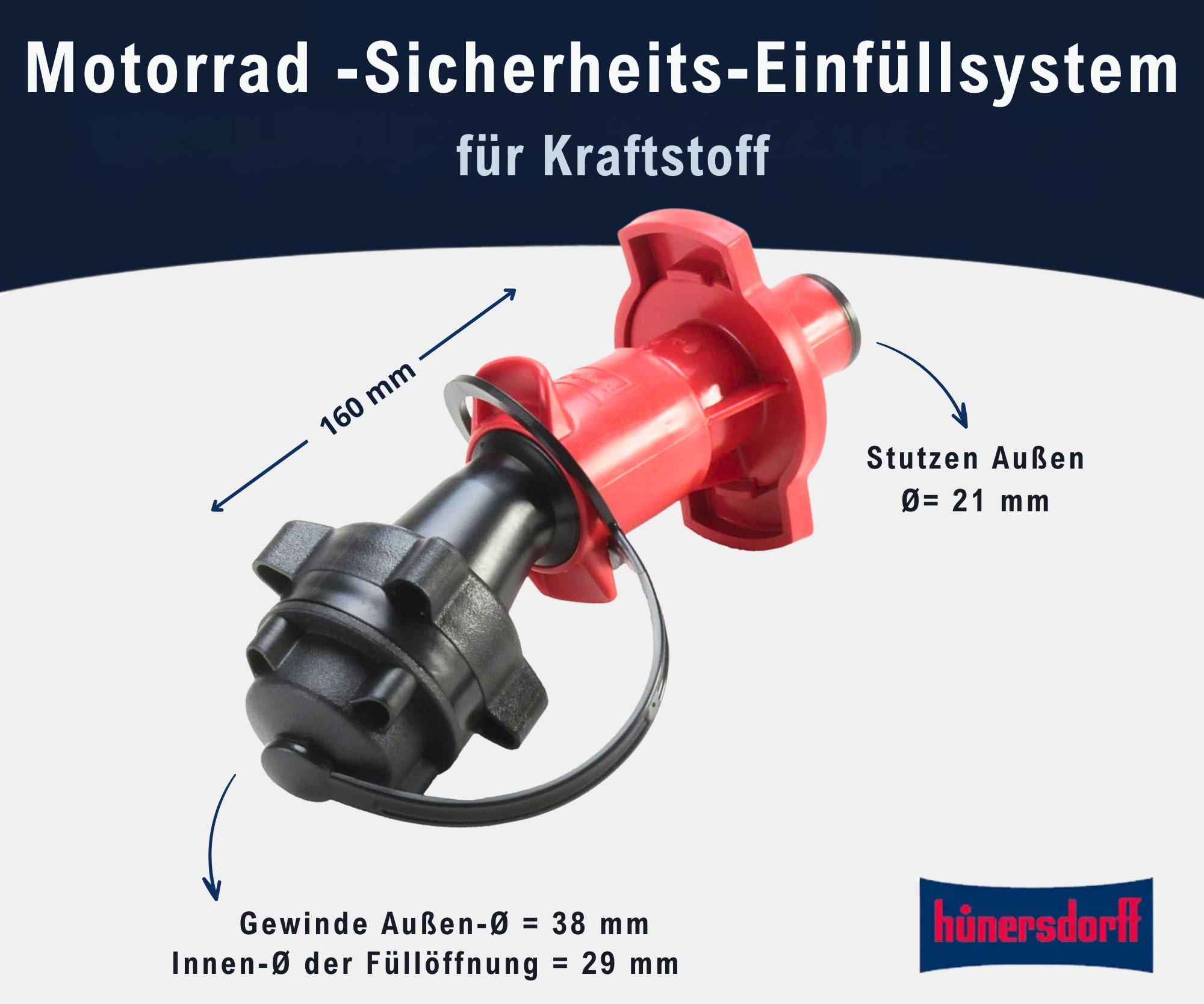 Hünersdorff Bike Filler del motociclo di sicurezza sistema di rabbocco