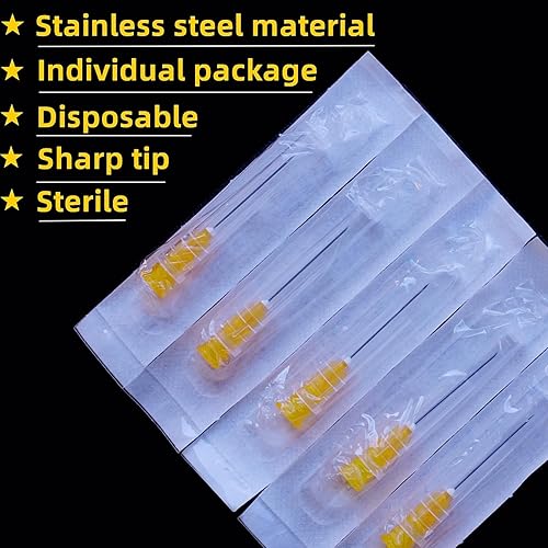 Miniatura 4 de Aguja dispensadora de calibre 25 de 1 pulgada  Accesorio de jeringa de inyección de experimentos de laboratorio de ciencias industriales