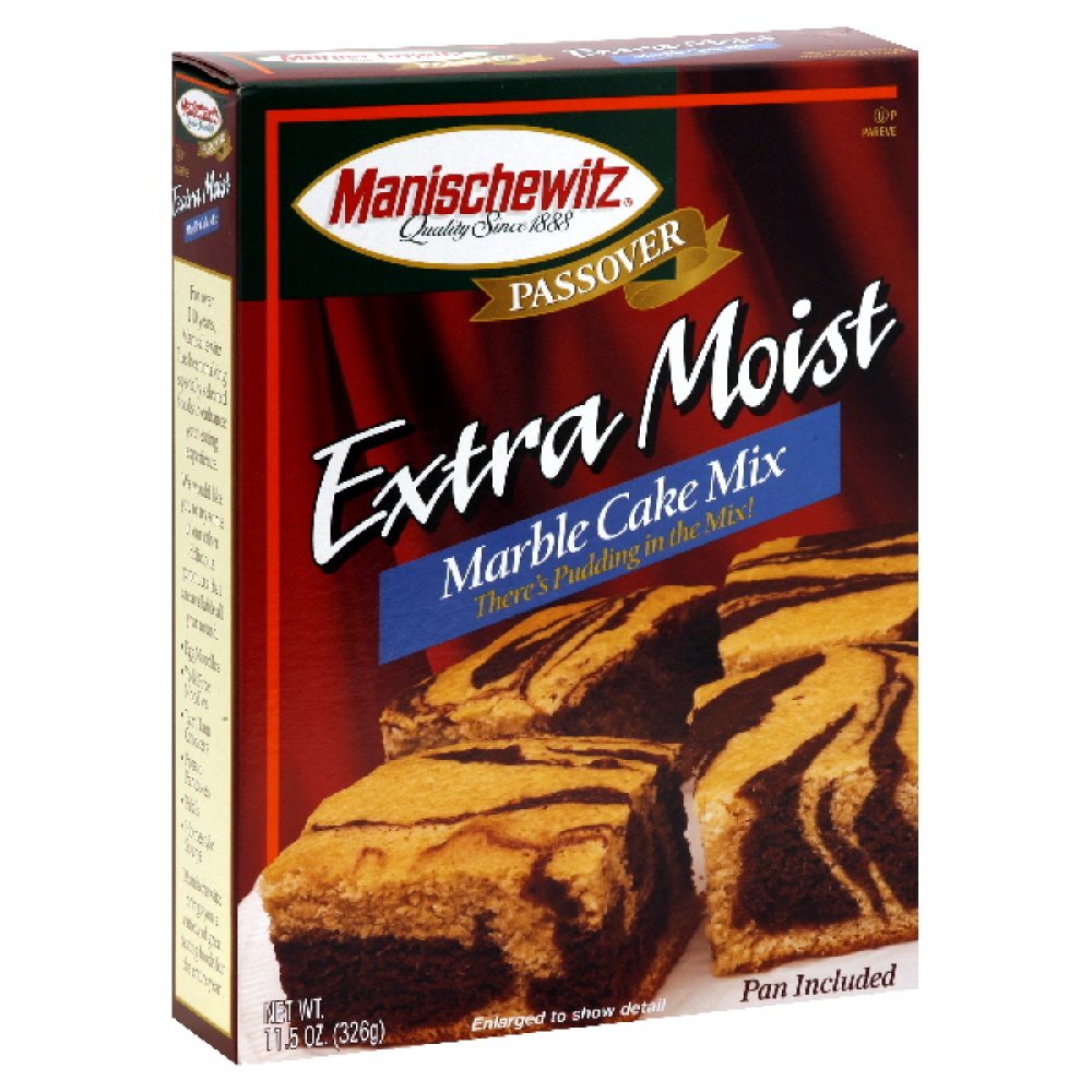 Manischewitz Cake Mix, Extra Moist Marble, Passover, 11.5000-ounces (Pack of 4)