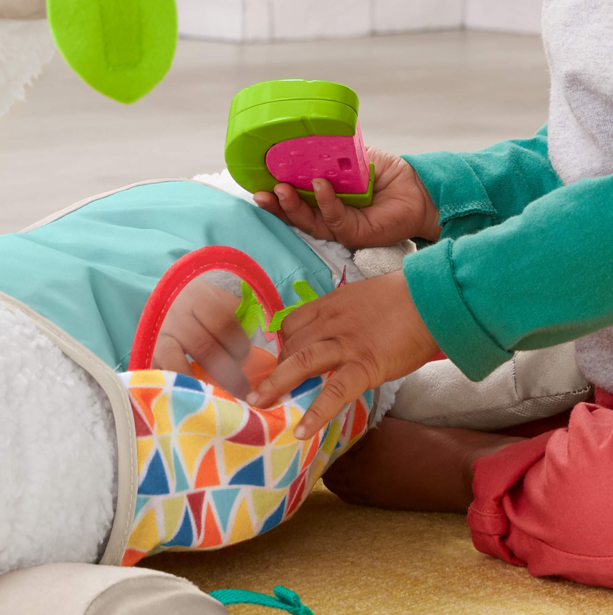 Fisher-Price- Morbido Lama Cresci con Me, Prima Infanzia Multiattività, Giocattolo per Neonati 0+Mesi, GHJ03