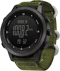 APACHE-46 Relógios esportivos digitais para homens, relógios militares com bússola, rastreador de passos, de temperatura, esportivo, tático, de sobrevivência