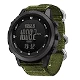 Military-Watch for Men - Tactical Survival Watch, Men's Women's Digital Wrist Watches for Sports Outdoors, Pedometer, Compass, Calories, Durable Nylon Band
