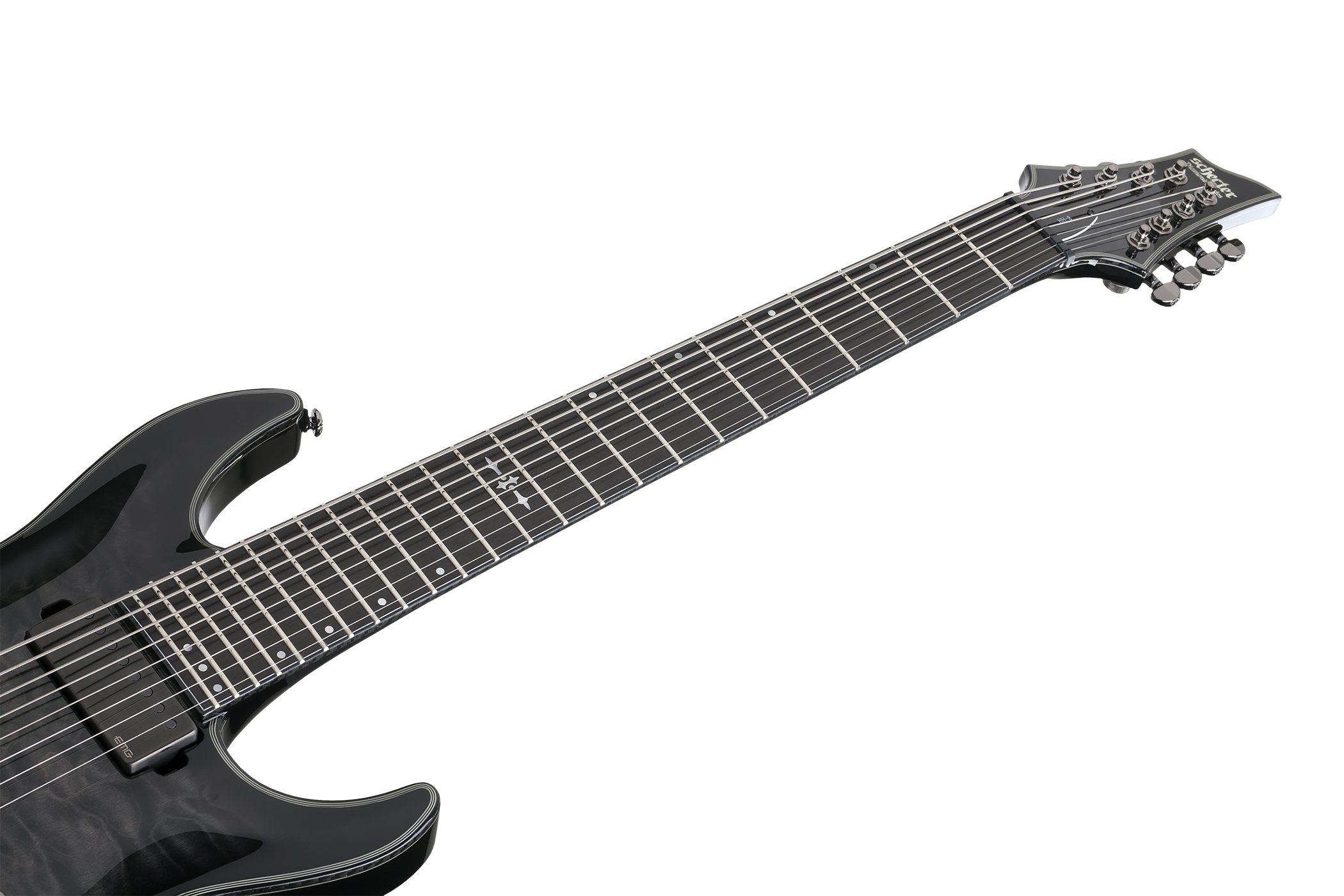 Amazon.com: Schecter Hellraiser Hybrid C-8 - Trans Black Burst