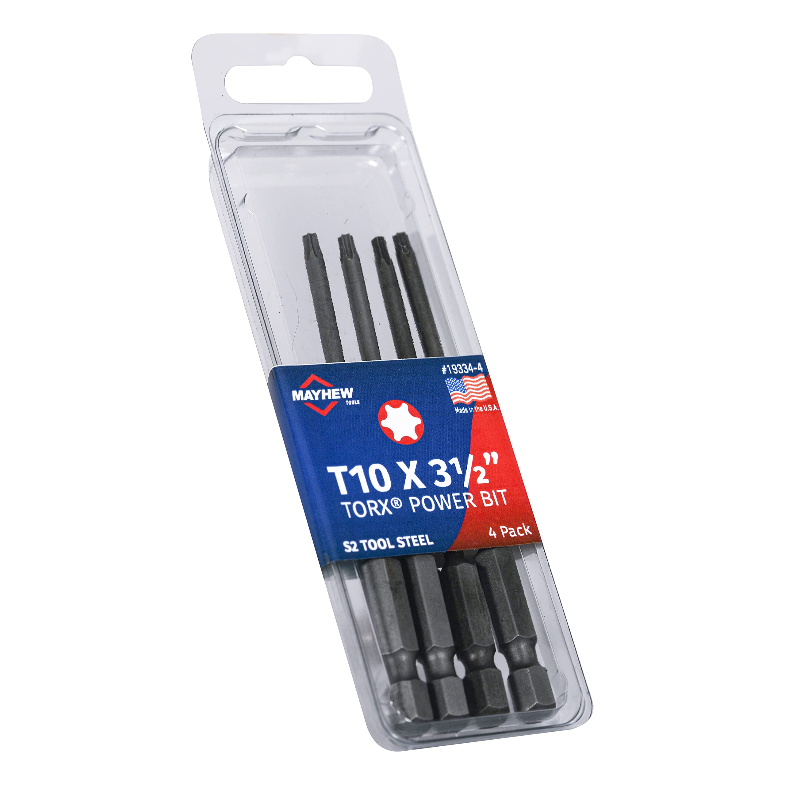 Mayhew Torx Power-Bits T25H X 5,1 Cm – Manipulationssicher, 4 Stück