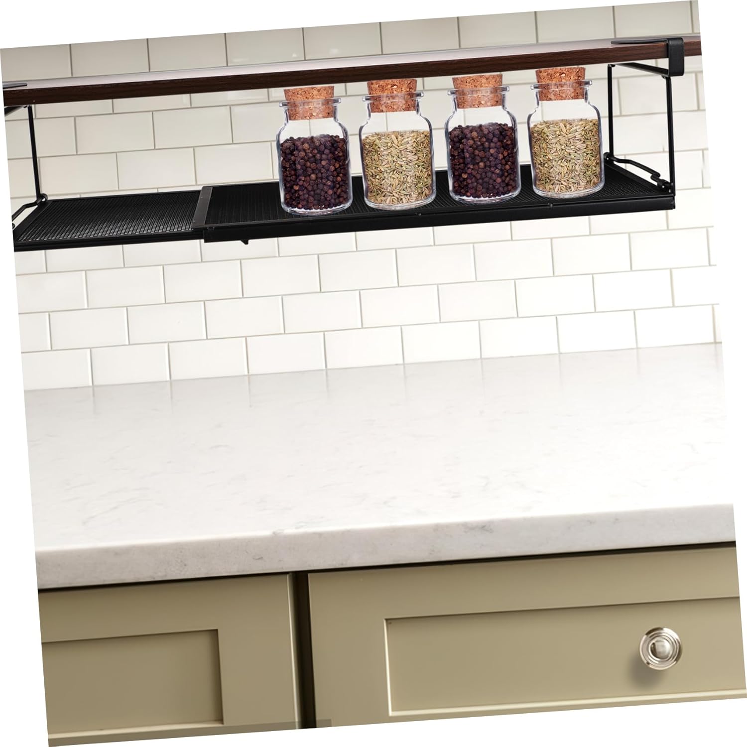 Expandable under Shelf Shoe Rack Cabinet Hanging Shelf Metal Construction Space Versatile Storage