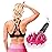 Cactus Scratcher Extendable Keychain Back Scratcher, Long Stick Double-Sided Itch Reliever for Back, Head & Body for Men & Women, Mother\'s Day Gifts, Extends Up to 16 Inches (Pink)